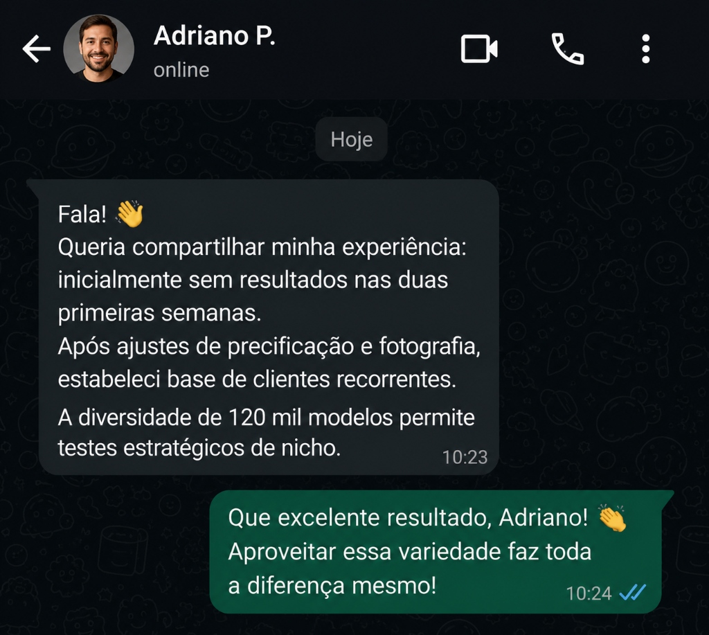 Depoimento do Adriano P. via WhatsApp