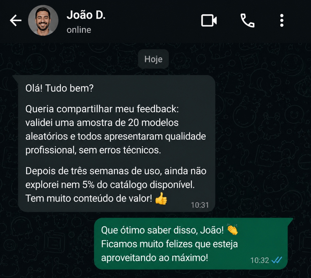 Depoimento do João D. via WhatsApp